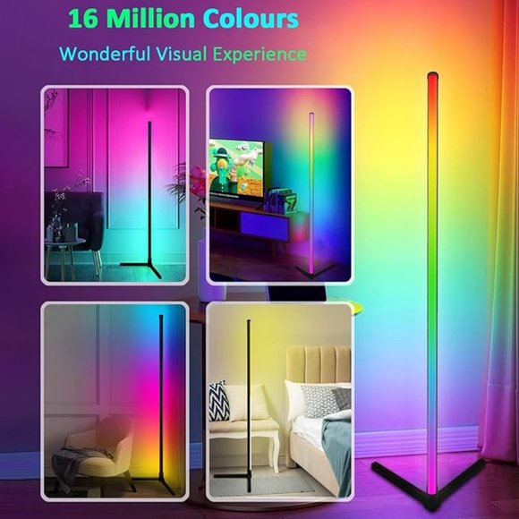 RGB Floor Lamp Color Changing Mood Lighting with App and Remote Control - Picture 3 of 5